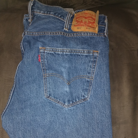Men's Levis 501 Jeans 38/32 - Picture 1 of 1